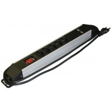 Steckdosenleiste 5×T13 3×1mm² 1.5m mit 2×USB