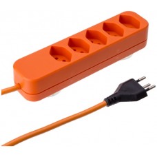 Steckdosenleiste Swiss-Line 5m 5xT13 orange 2xMagnet