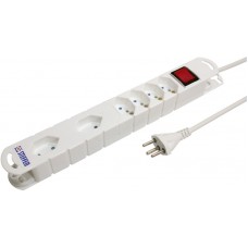 Steckdosenleiste STEBA VARIABL DUO 4×T13+2×T13 mit Schalter 3m Haftmagneten