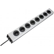 Steckdosenleiste MH 8xT13 PowerLine, Td 3x1mm² 1,5m schwarz