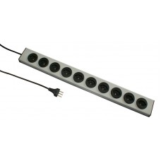 Steckdosenleiste MH 10xT13 Td 1,5m 3x1mm² PowerLine schwarz/grau