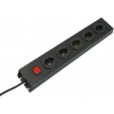 Steckdosenleiste Max Hauri 5xT13 PowerLine Td 3x1mm² 1,5m schwarz