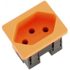 Einsatz für Steckdosenleiste Schneikel 1×T13 orange