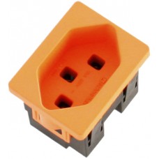 Einsatz für Steckdosenleiste Schneikel 1×T23 orange