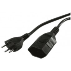 Verlängerungskabel Td 3x1 1m schwarz Stecker T12+Kupplung T13