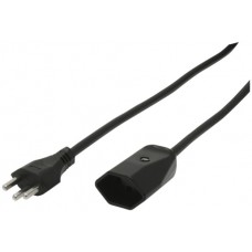 Verlängerungskabel Td 3x1,5 3m schwarz Stecker T23+Kupplung T23