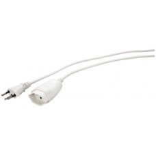 Verlängerungskabel STAU T12 Stecker T13 Kupplung weiss 2m Kindersicherung 3×1mm²