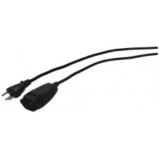 Verlängerungskabel STAU T12 Stecker T13 Kupplung schwarz 3m Kindersicherung 3×1mm²