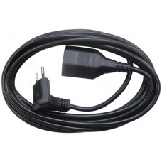 Verlängerungskabel Td 3x1 5m schwarz Winkelstecker T12+Kupplung T13