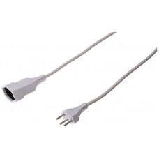 Verlängerungskabel Td 3x1,5 10m weiss Stecker T12+Kupplung T13