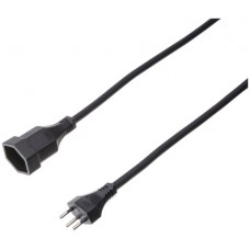 Verlängerungskabel MH T23/T23 10m Td 3×1,5mm² schwarz