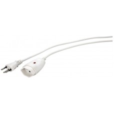 Verlängerungskabel STAU T12 Stecker T13 Kupplung weiss 5m mit Kindersicherung und Signalleuchte 3×1mm²