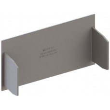 Abschlussplatte grau zu Kanal 110x60mm Agro
