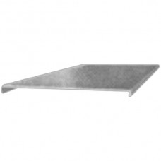 Deckel LF speedway 90mm lichtgrau tehalit PVC 2m lang