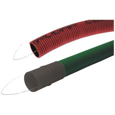 Kabelschutzrohr PE mit Draht 63mm rot - Länge 50m