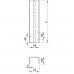 U-Profil Bettermann US7 70×50×1000mm tauchfeuerverzinkt