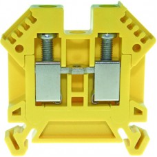 Reihenklemme Woertz 6mm² gelb-grün