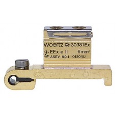 Schutzleiterklemme Woertz 6mm² EExe blank Serie 30380
