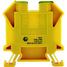 Reihenklemme Woertz 16mm² ATEX gelb-grün