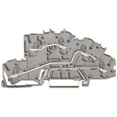 Installations-Etagenklemme 2,5mm² N/L/ PE grau topJob-S Wago