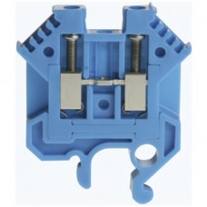 Reihenklemme Woertz 3301, 4mm² Schraub, 32A, 6×44×49mm DIN32, blau
