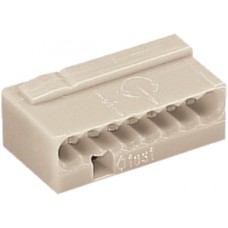 Steckklemme Micro-WAGO für Draht 8P 0,6-0,8mm grau - 50 Stück
