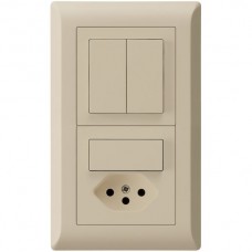UP-Kombi,I-I,1/1L+3/T13,beige kallysto.line,10A,152x92mm