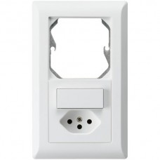 UP-Kombi,I-I,leer+3/T13,weiss kallysto.line,10A,152x92mm