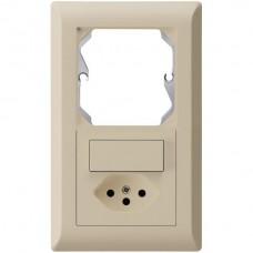 UP-Kombi,I-I,leer+3/T13,beige kallysto.line,10A,152x92mm