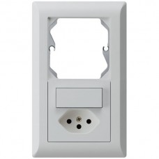 UP-Kombi,I-I,leer+3/T13,hellgrau kallysto.line,10A,152x92mm