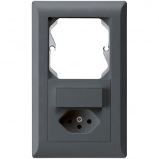 UP-Kombi,I-I,leer+3/T13,anthrazit kallysto.line,10A,152x92mm