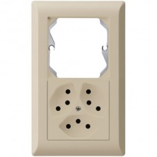 UP-Kombi,I-I,leer+3xT13,beige kallysto.line,10A,152x92mm