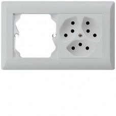 UP-Kombination KLI Gr.I-I, horizontal, leer + 3×Typ 13 lichtgrau