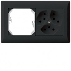UP-Kombination KLI Gr.I-I, horizontal, leer + 3×Typ 13 schwarz