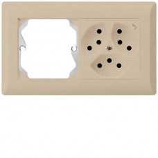 UP-Kombination KLI Gr.I-I, horizontal, leer + 3×Typ 13S beige