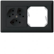UP-Kombination KLI Gr.I-I, horizontal, 3×Typ 13 + leer schwarz