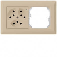 UP-Kombination KLI Gr.I-I, horizontal, 3×Typ 13S + leer beige