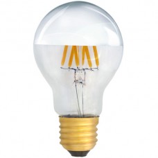 LED Lampe Elbro E27, A60, 6W, 230V 2700K 600lm klar silber-spiegel