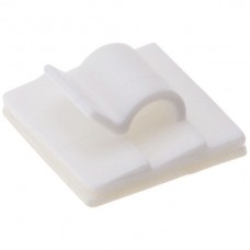 Kabelhalter MH 19×19mm selbstklebend, für Kabel 5mm weiss