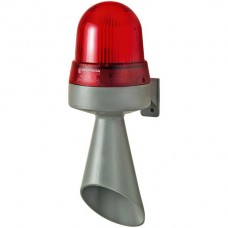 Signalhupe mit Blitzlicht rot 230V AC IP 65 Typ 425 Werma