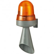 Hupe mit Blitzlicht 425 230VAC gelb
