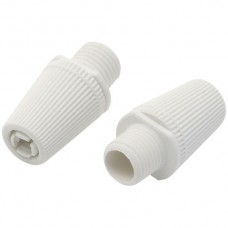 Klemmnippel Nylon M10 weiss