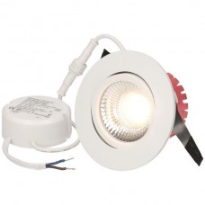 EB-LED-Spot maxLUCE SOLVO-IP65 8W 230V DIM 780lm 940 Loch-Ø80mm 38° IP65 weiss