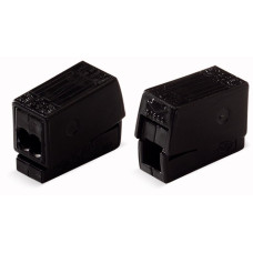 Leuchtenklemme WAGO 1-2.5mm²/0.5-2.5mm² schwarz - 100 Stück