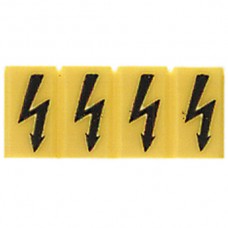 Abdeckung gelb mit Blitz ZAD 1/4 für 2,5/4mm2