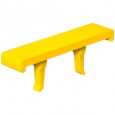 Klemmenabdeckung mit Blitz 36,2×11,9mm gelb - 32stk