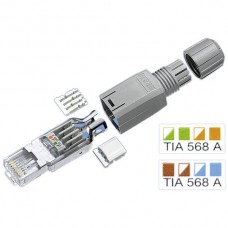 70m Cat 5e 4 X RJ45 Stecker Abisolierer Verlegekabel Netzwerk Kat