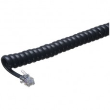 Spiralkabel FCC 4L 1.1-4.5m schwarz 2×FCC(RJ11)-Stecker