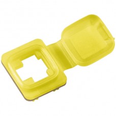 Splash-Flansch gelb, Staubschutz und Farbcodierung, IP54