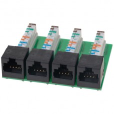 Anschlussmodul Ceconet 4×RJ45/u, Kat.6A, LSA